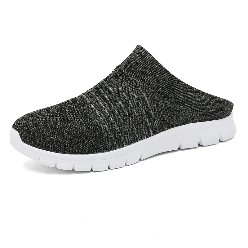 

Новые мужские прогулочные повседневные полутапочки, дышащие легкие весенне-летние повседневные лоферы на плоской подошве