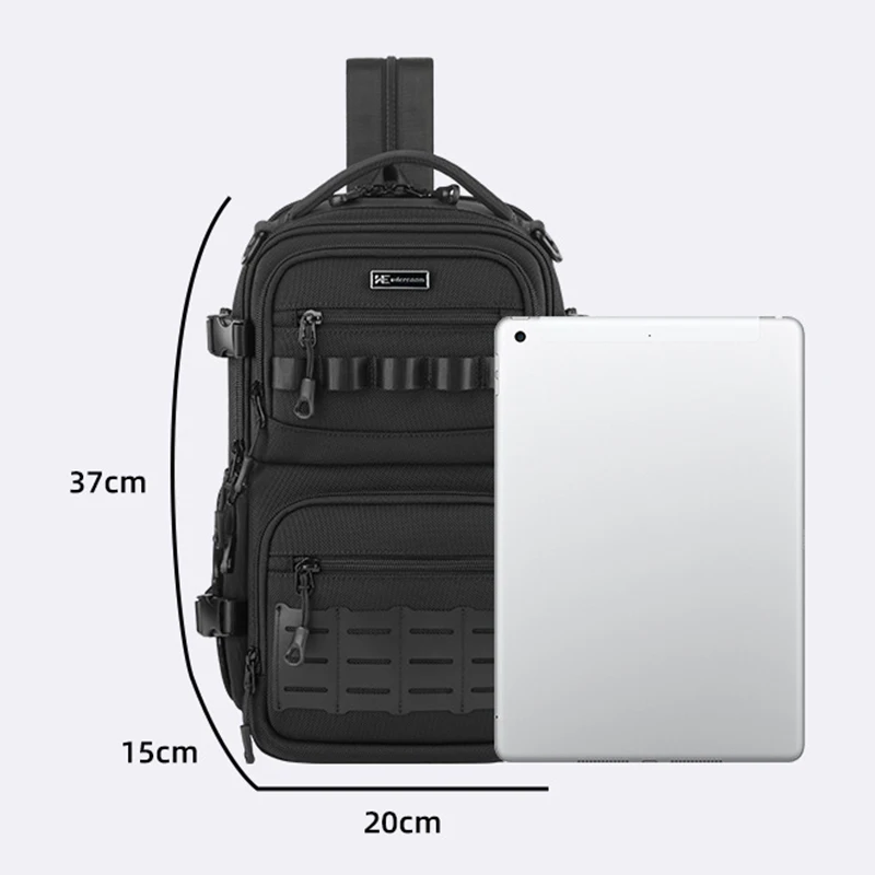 Men's new multifunctional single small backpack casual chest bag niche fashion travel large capacity three purpose crossbody bag