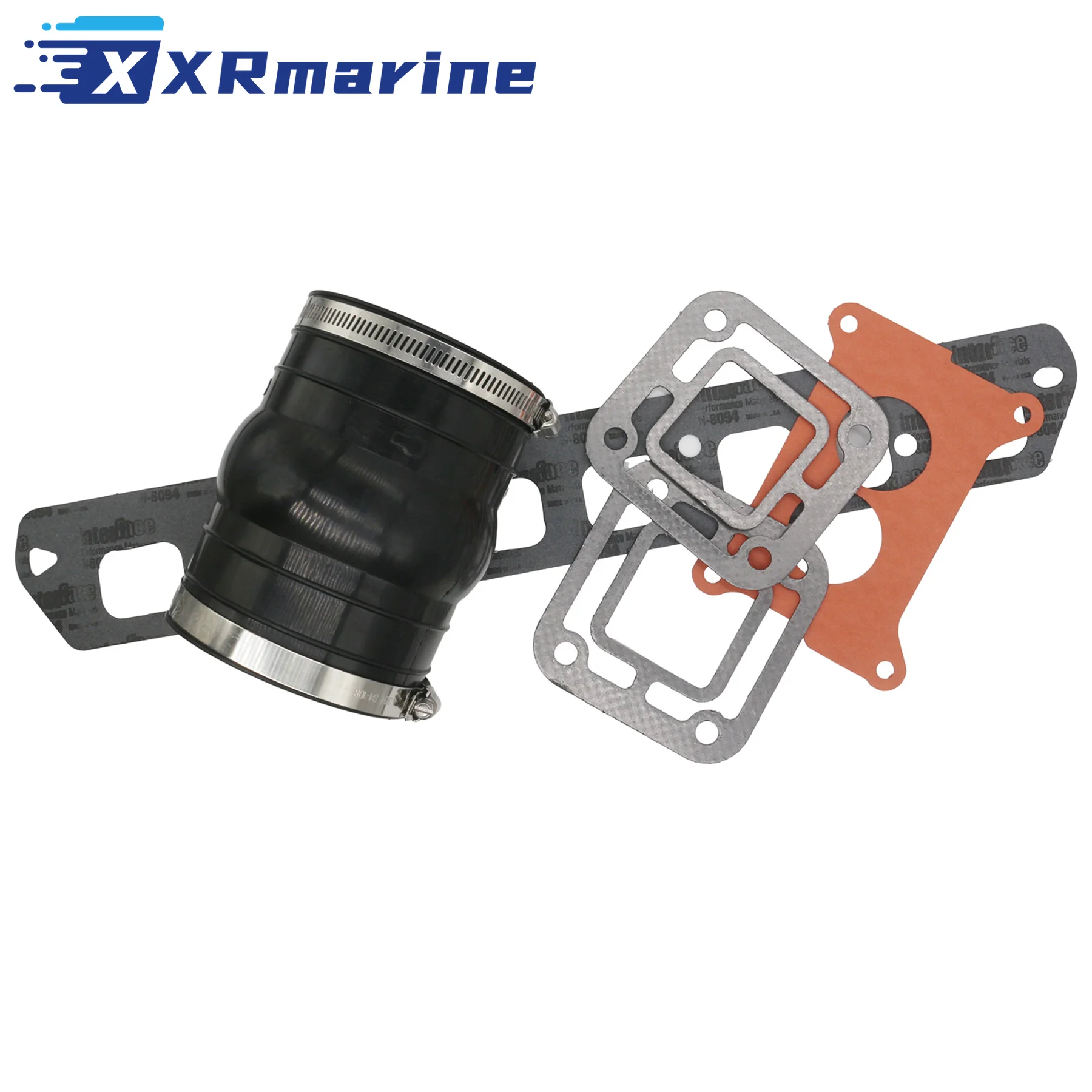 3853283 Exhaust Manifold Bellow Kit W/Gasket Fits Volvo Penta 3.0GS 181 CID 4-Cyl Stern Drive Marine Engine 3852741 3850495