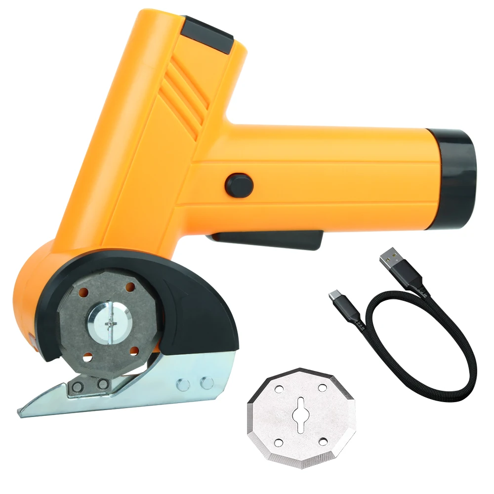 

USB Rechargeable Electric Fabric Scissors – Heavy-Duty Handheld Cutting Tool for Fabric, Leather & Cardboard