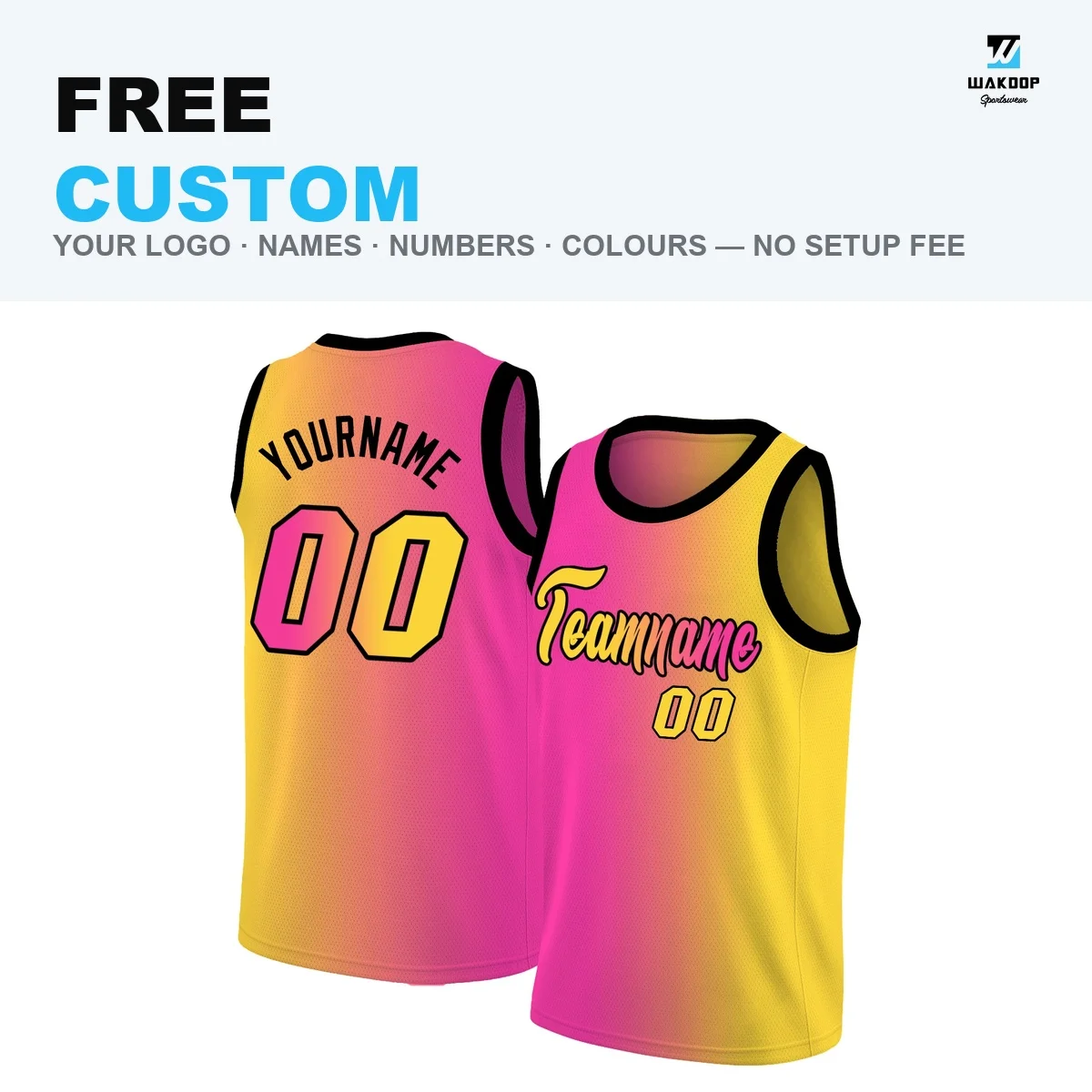 Round Neck Personalized Basketball Jersey Custom Full Sublimation Team Name/Number Training Athletic Shirts for Male/Lady/Kids