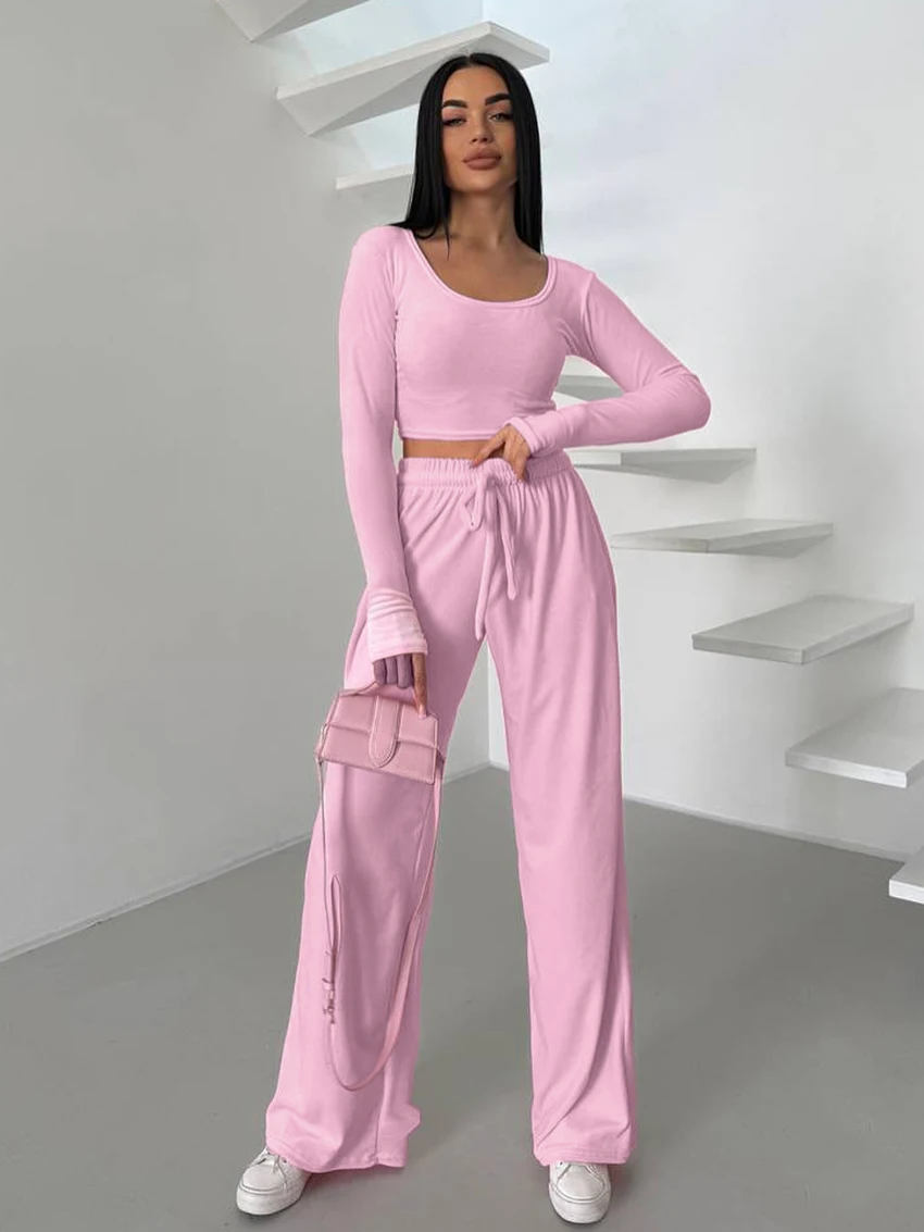 Marthaqiqi ملابس نوم نسائية مخملية بدلة نوم بأكمام طويلة بيجامات قصيرة ملابس نوم برقبة دائرية أطقم ملابس نوم للسيدات غير رسمية