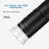 Wireless Portable F210 WiFi Digital Microscope 50X to 1000X Magnification HD 1080P for Smartphones and Tablets