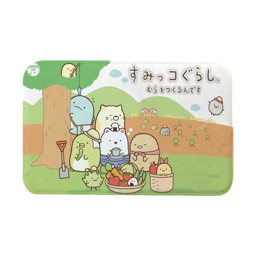 Sumikko Gurashi Doormat Entrance Door Mat Room Mats Home Kitchen Carpet Balcony Rugs Bathroom Rug Foot Bath House Floor Bedrooom