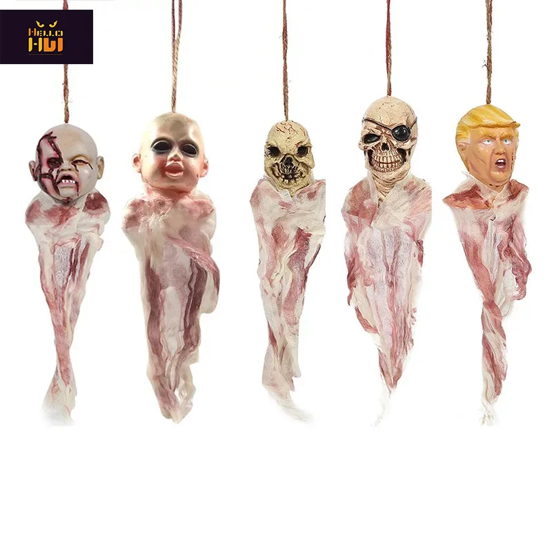 

2024 Halloween Decoration Hanging Ghost Skeleton Ghost Decorations for Patio Lawn Garden Halloween Party Decorations Decor
