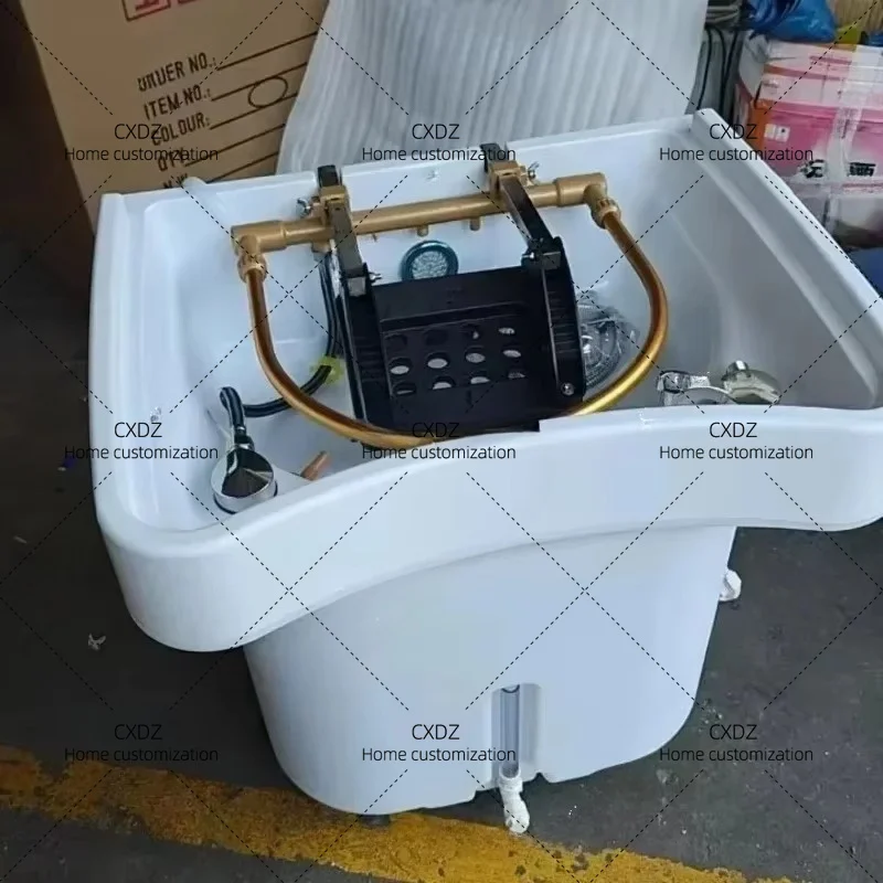 XXYMobile Water Circulation Shampoo Chair Portable Sink Stylist Head Spa Hair Washing Basin Salon Furniture Shampouineuse
