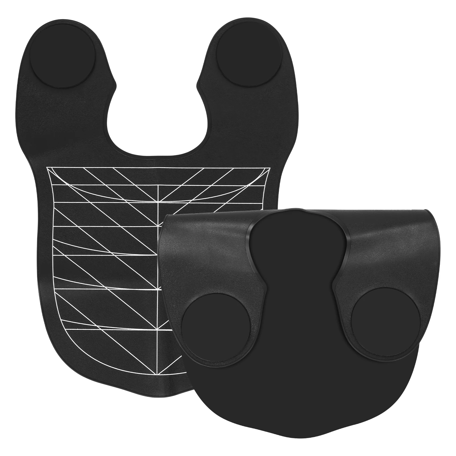 2 قطعة طوق قص الشعر سيليكون المرجح حلاقة الرقبة التفاف المحمولة الحلاق قص الشعر وسادة لصالون الحلاق للحلاق #1