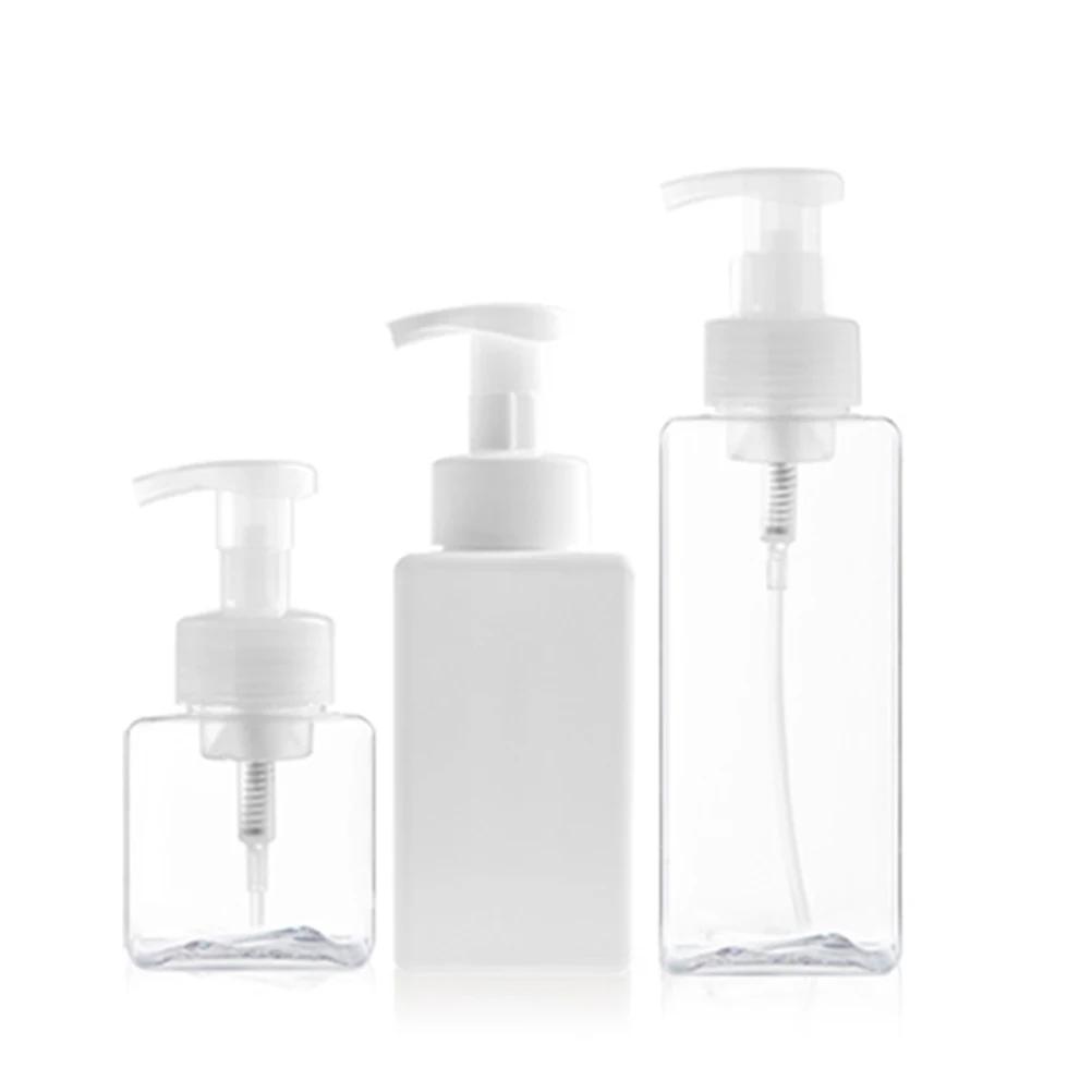 2 pçs garrafa de espuma transparente 650ml bomba imprensa vazio garrafa de sabão líquido recarregável para escritório em casa uso do banheiro subembalagem