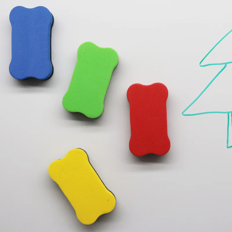 1 قطعة عالية الجودة صغيرة العظام الملونة المغناطيسي الأبيض مجلس محايات Drywipe ماركر الأنظف المعلم مدرسة مكتب السبورة #5