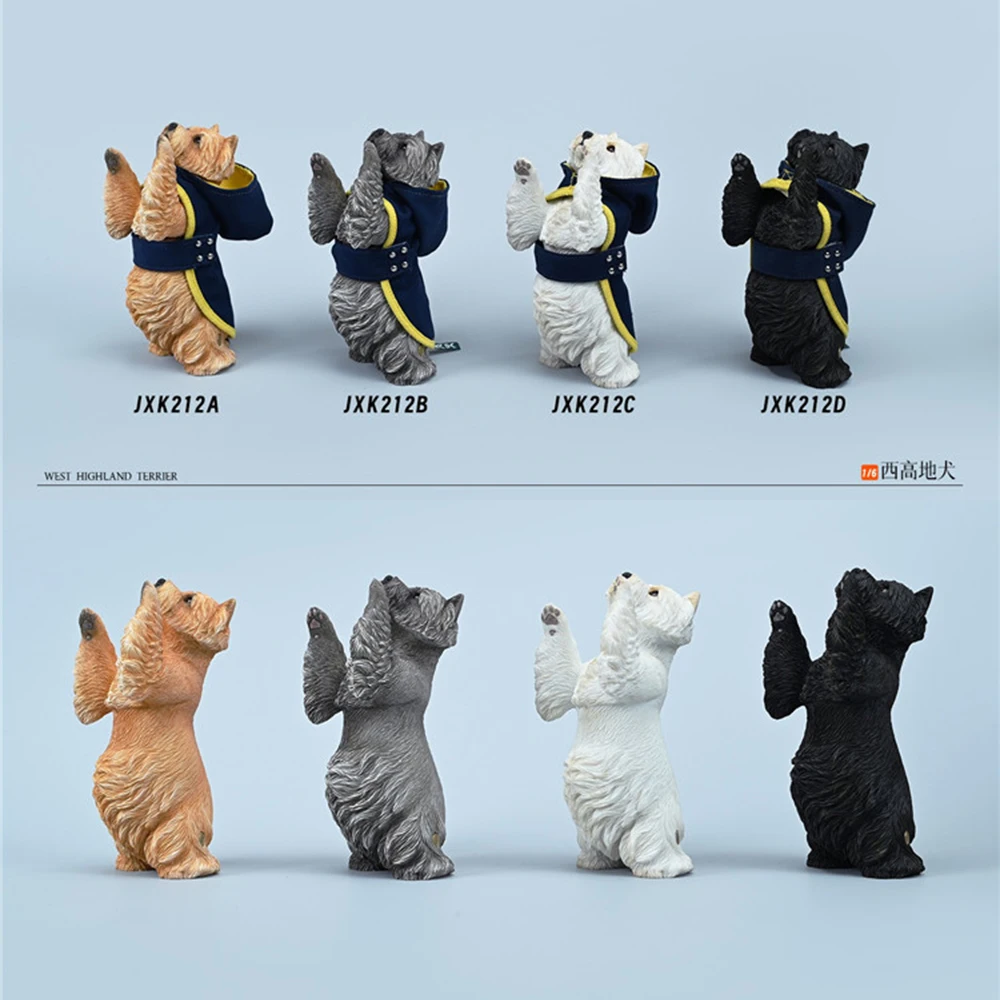 

JXK JXK212 1/6 солдатская сцена аксессуары Вест-хайленд собака с плащом милая имитация смолы модель домашнего животного подходит для 12-дюймовой экшн-фигурки тела
