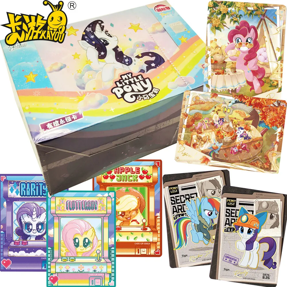 

KAYOU Genuine My Little Pony Collection Cards Rainbow Package High Quality Popular Animated Characters Cartoon Rare Cards Gifts