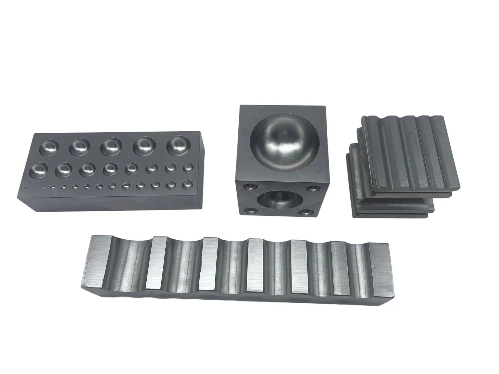 40 PC Doming Block and Punch Set - Designer Dapping Punch Block Set with Wood Base for Metal Forming Jewelry Making Tool-HDF