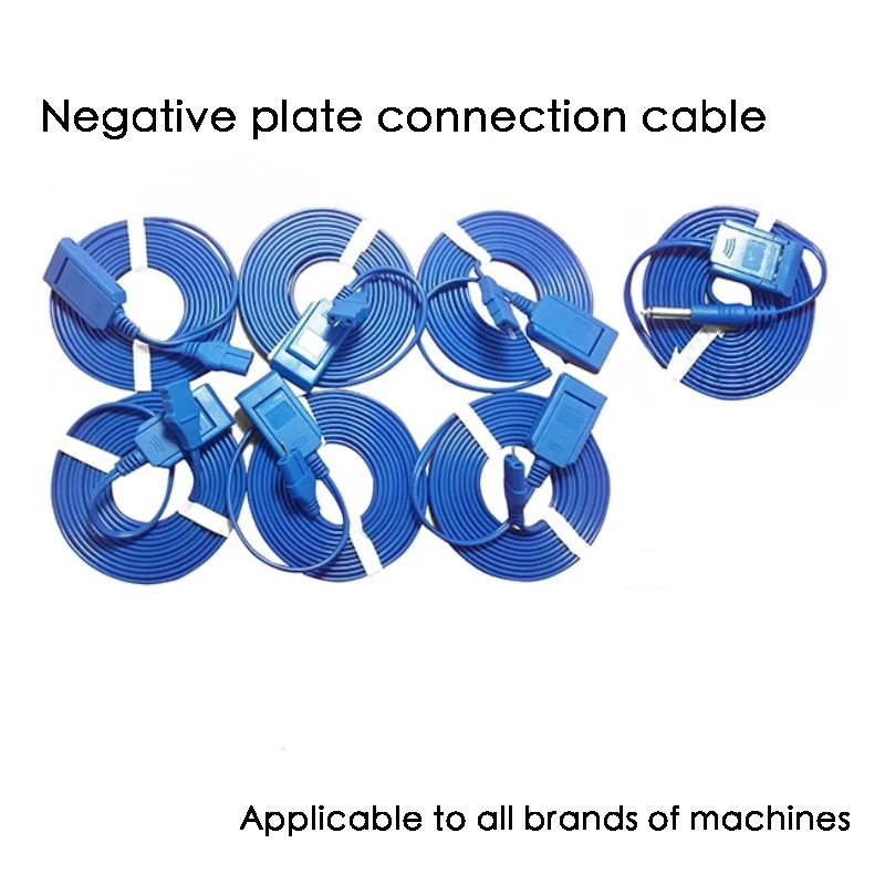 Placa negativa de electrotomo de alta frecuencia, cobre puro Chapado en plata, coagulación electrificada Rf, conexión de cable de plomo, Abdominal Pl