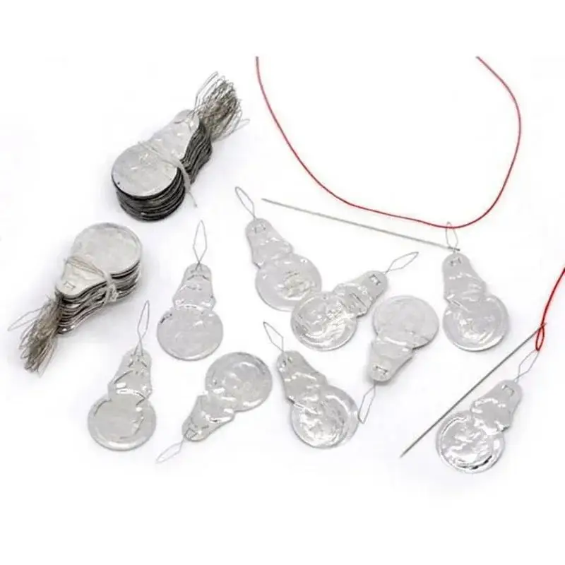 50/100Pcs Aluminum Sheet Threader Needle Punch Needle Sewing Accessories Simple To Use Durable Light Easy To Carry Fast Thread image 2