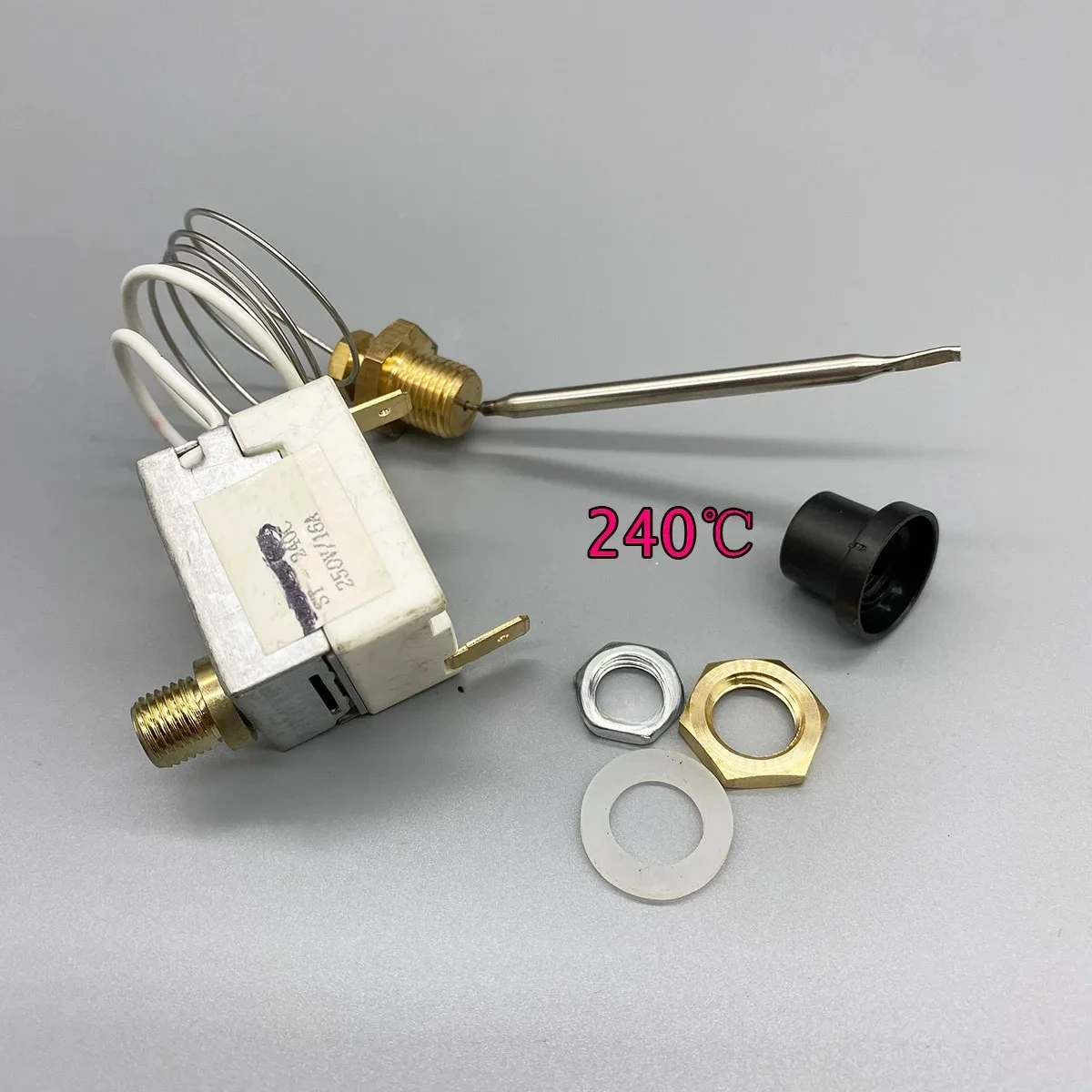 

Universal Fryer Spare Parts Temperature Control ST-240C 250V 16A 240 Degree Thermostat With Brass Metal Nut