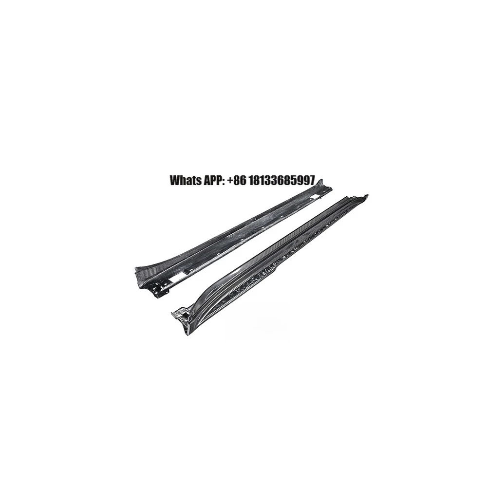 

KBURING Stylish Dry Carbon Fiber Performance Enhancement SD Side Skirt for Panamera 970 Short Axis Accessories Car Parts