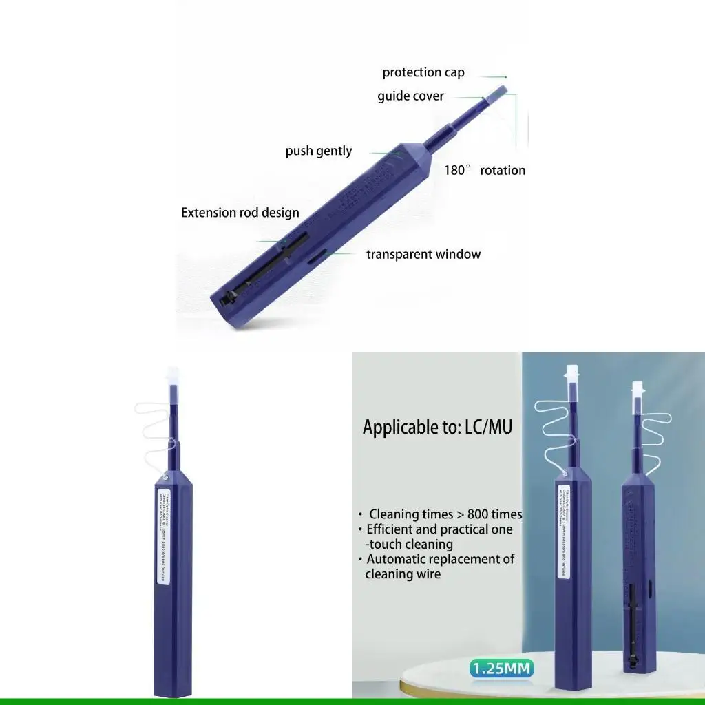 

U55C Fiber Cleaner Equipment Connector End Face Cleaning Pen for 1.25mm