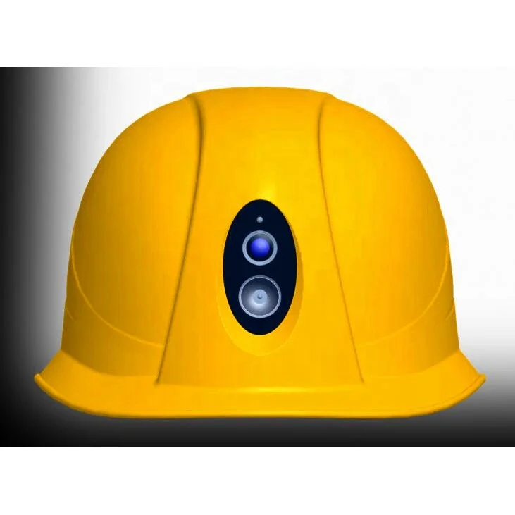 construction safety hard helmet with wifi camera night vision flashlight for engineers