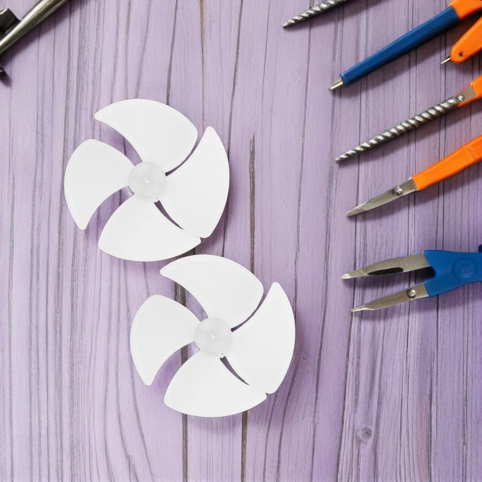 4 قطعة شفرة مروحة المحرك البلاستيكية استبدال شفرة مروحة مكثف الثقيلة لإصلاح أجزاء فرن الميكروويف عملية منخفضة الضوضاء سهلة #5