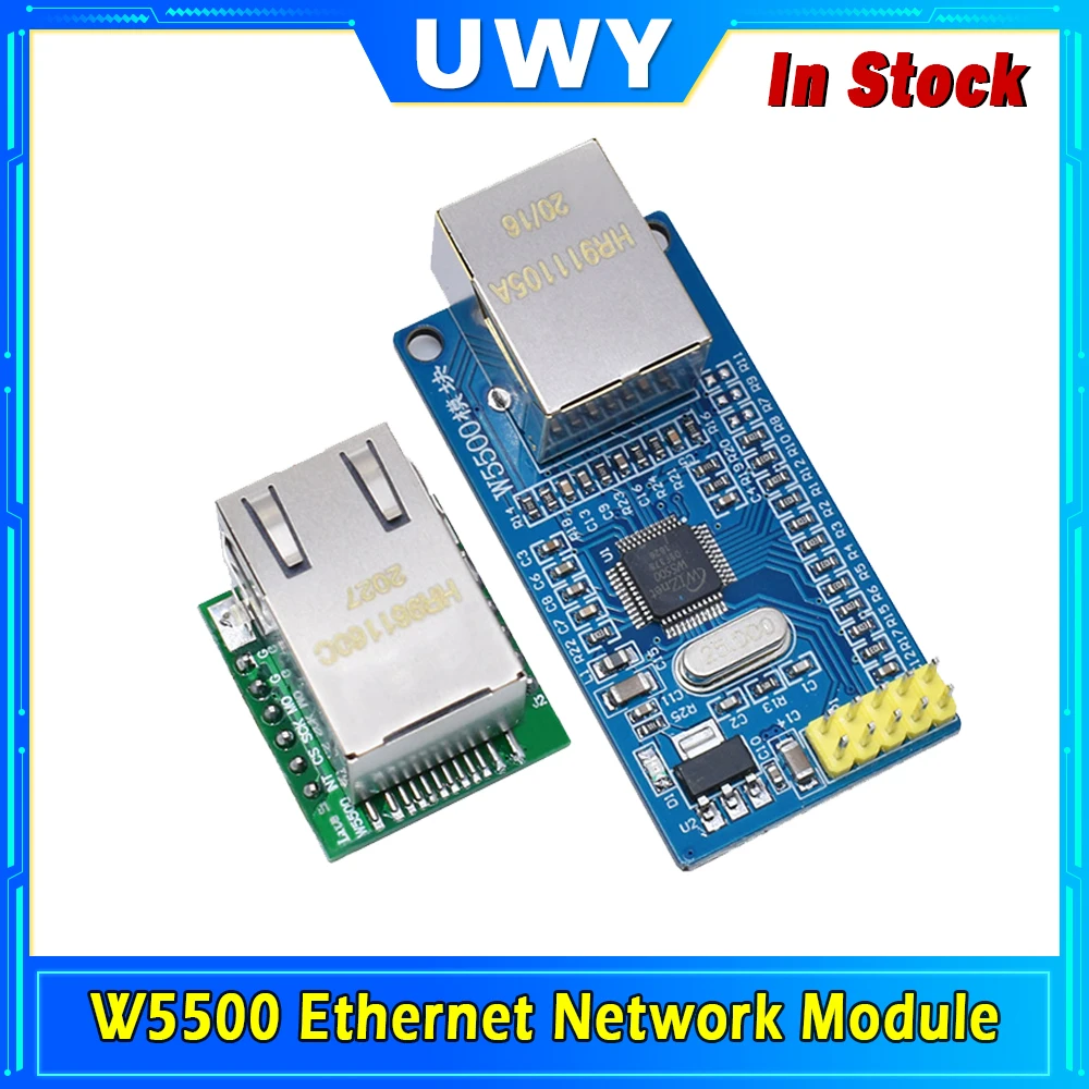 USR-ES1 W5500 SPI to LAN Ethernet Converter Module Full Hardware TCP/IP Stack HR911105A RJ45 Isolation Transformer