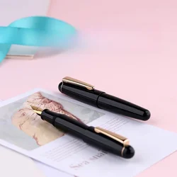 Majohn Mini Q2 Fountain Pen Pocket-Size Acrylic Eyedropper Ink Pen EF 0.38mm/F 0.5mm Nib Portable Office School Writing Gift Set