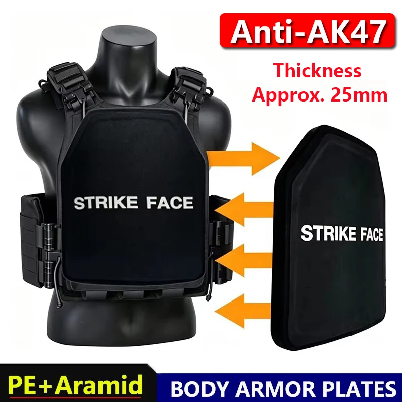 Level 3 UHMWPE+Aramid Board 25X30CM Tactical Insertion Self-Defense Backpack Deck Defense Shield