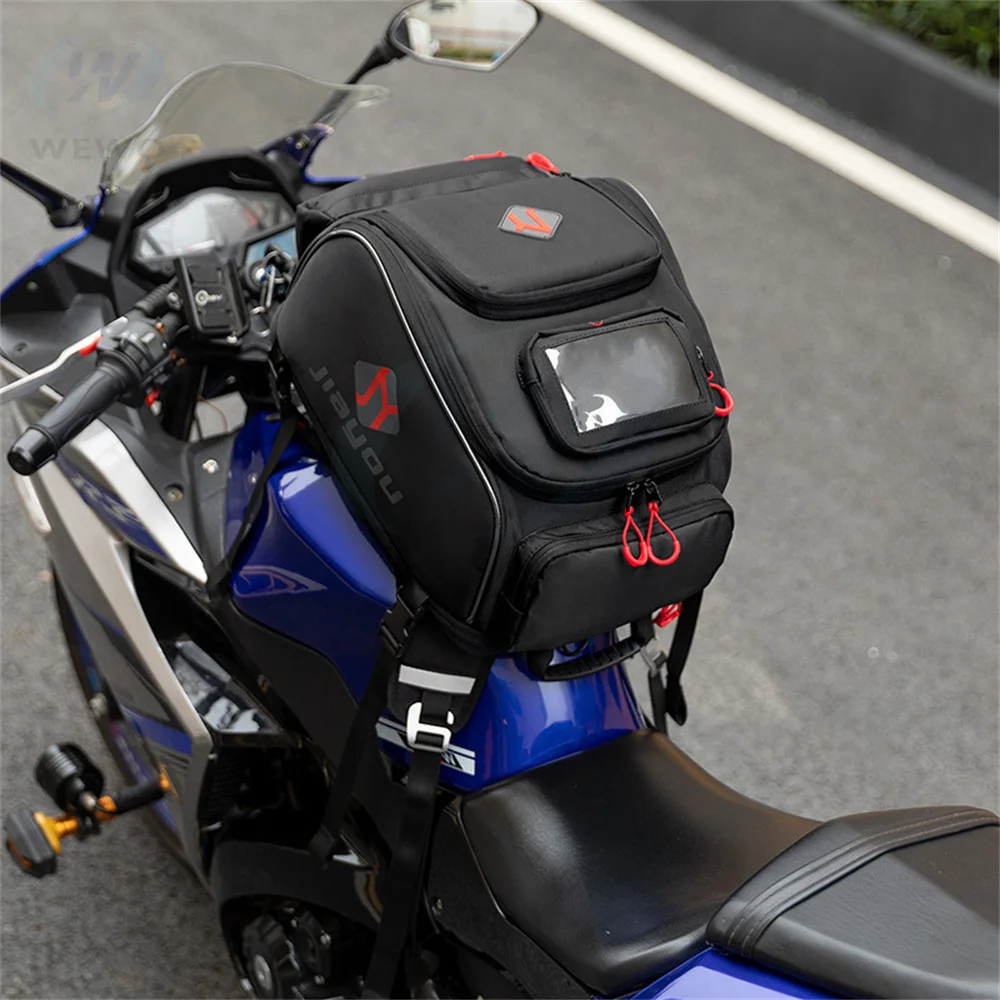 Motorcycle Oil Tank Bag Multi-purpose Waterproof Large Capacity Helmet Backpack GPS Navigation Mobile Phone Universal Motorbike