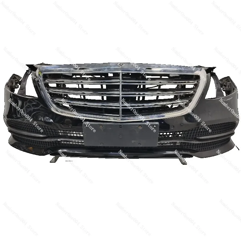 

High Quality Aluminum Chrome ABS Plastic Front Bumper Kit with Nozzle Assembly for S-Class 222 Auto Body Car Parts