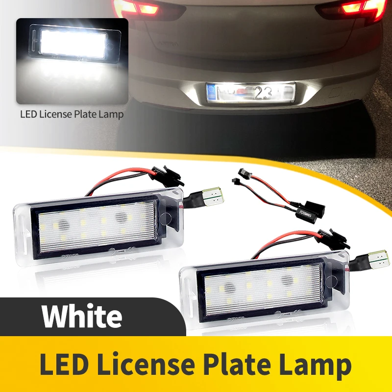 

2PCS Rear LED License Plate White Lamp Bulb For Cadillac ATS 2013-2019 CTS 2010-2019 ELR 2014-2016 XTS 2010-2019 SRX 2010-2016