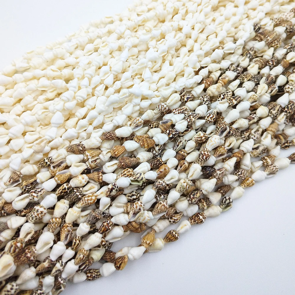 8-12MM Natural Shell Necklace 150CM Long Snail Shell Beads DIY Jewelry Necklace Bracelet Accessories Home Aquarium Landscape - Image 5