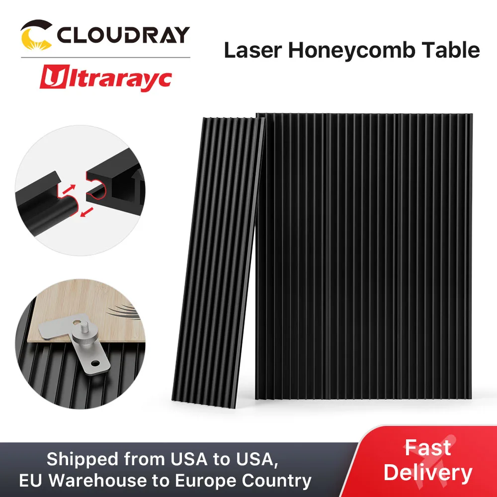 4pcs 400x100mm Adjustable Laser Honeycomb Panel Laser Honeycomb Table for CO2 Diode Laser Flexible Honeycomb CNC Work Plate