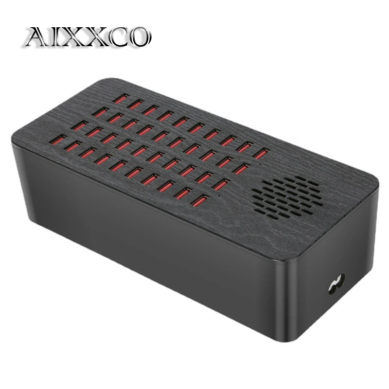 

AIXXCO 200W USB Charger 40-Ports HUB 5V40A Universal Wall Desktop Fast Charging Station Dock for Mobile Phone Charger Adapter