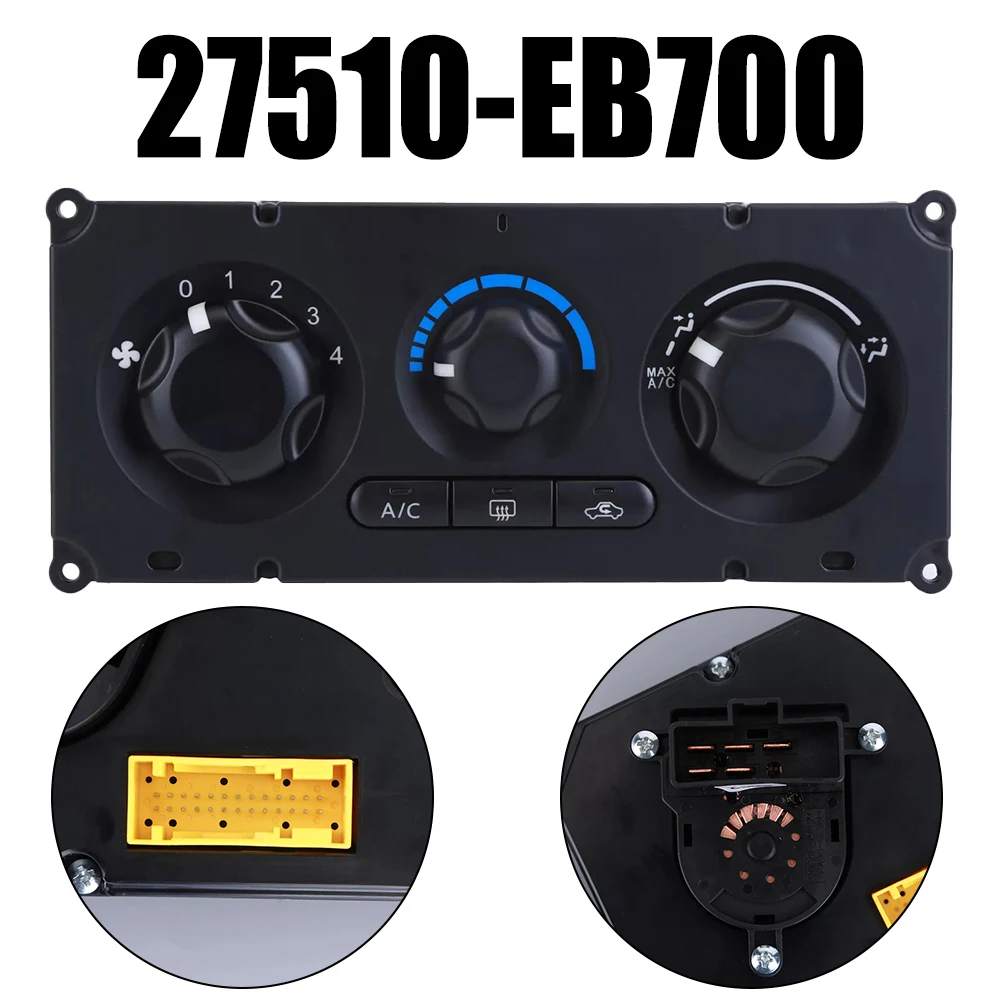 /A/C /Panel /Switch 27510-EB700 For Nissan For Frontier For Navara D40 YD25 2.5L Pick Up 2007-2012 Air Conditioning Control Butt
