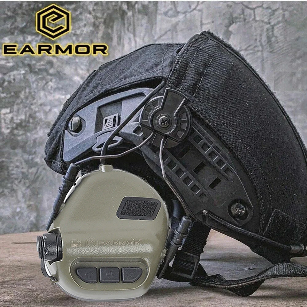 OPSMEN EARMOR M31H MOD4 cuffie per casco tattico/paraorecchie per casco militare/protezione acustica elettronica/riduzione del rumore di caccia