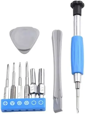 

10-Piece Screwdriver Set for , Xbox, PS3 & Game Consoles - Repair Tool Kit with 3.8mm, 4.5mm, T8, Y1.5, Y2.5 Bits