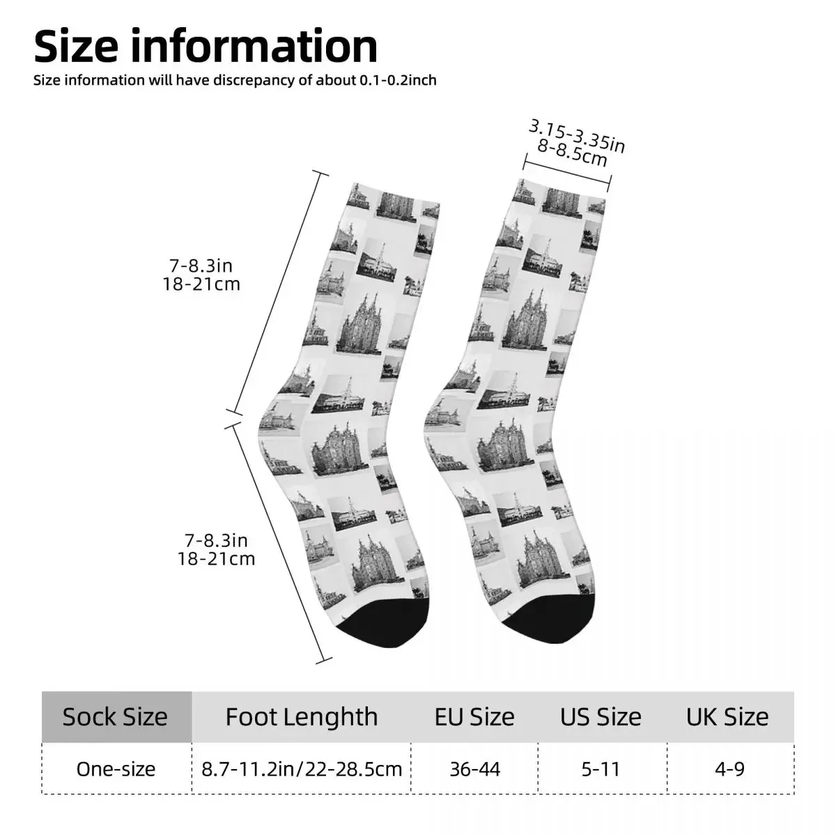 Latter-Day Saint Temples Socks Harajuku High Quality Stockings All Season Long Socks Accessories for Man's Woman's Gifts