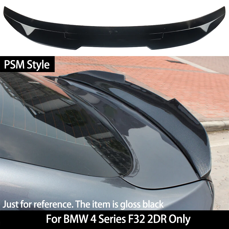 For BMW 4 Series F32 Rear Trunk Spoiler Car Rear Trunk Boot Lip Spoiler Wing Lip 14-20 PSM Style Rear Trunk Roof Spoiler Wing