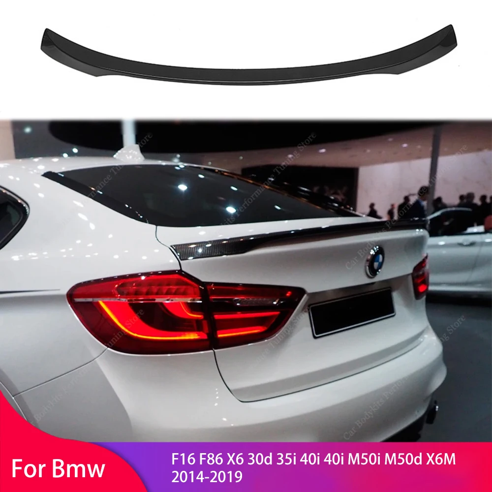 

MP Style Rear Spoiler Bodykit Rear Trunk Tail Wing Lid for Bmw F16 F86 X6 30d 35i 40i 40i M50i M50d X6M 2014-2019 Top Wing Trunk