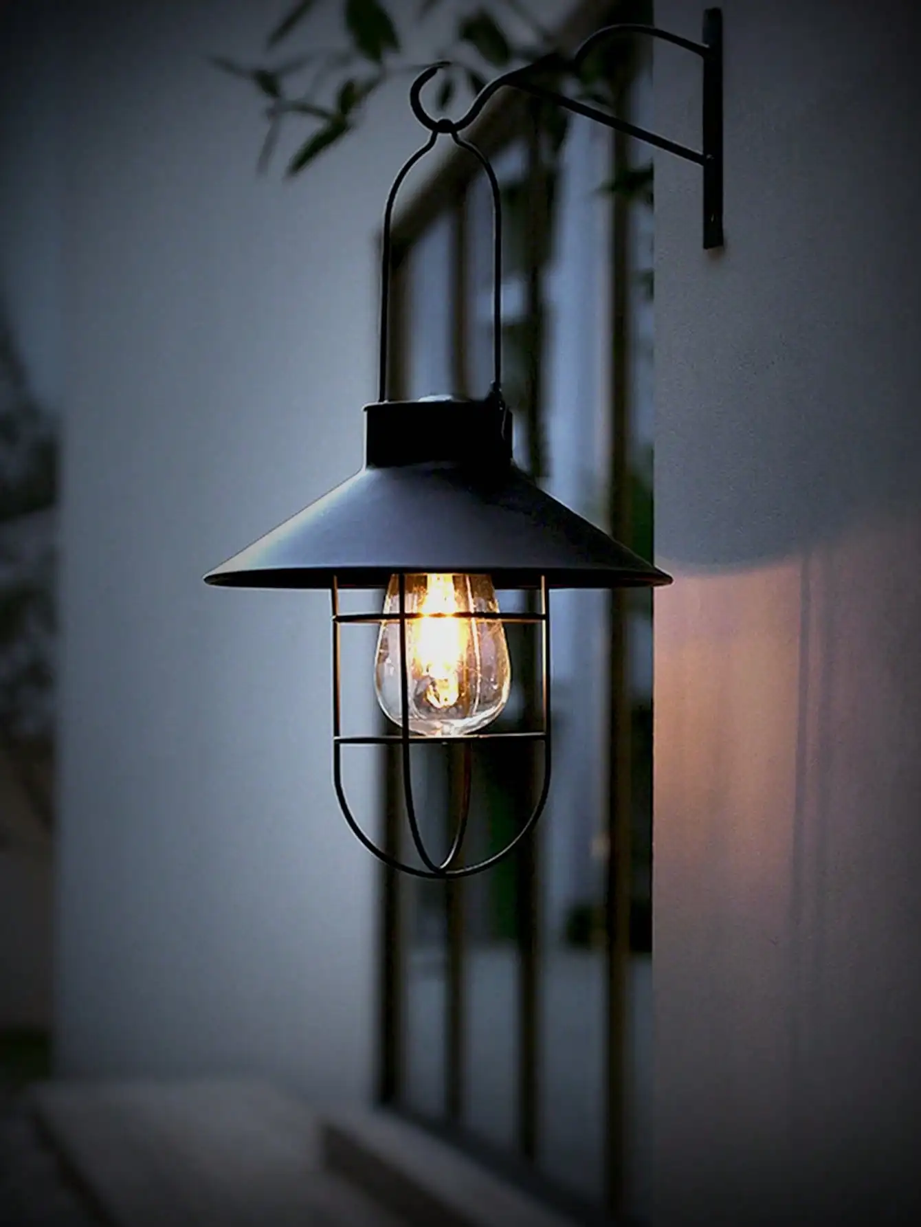 فانوس معلق بالطاقة الشمسية: إضاءة معلقة للديكور الخارجي للفناء والحديقة والشرفة وإضاءة أجواء دافئة #4