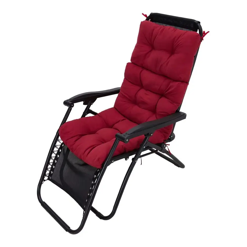 Garden Bench Recliner Chair Swing Chair Seat Pad Cushion Sunlounger Cushion for Indoor Outdoor,Red