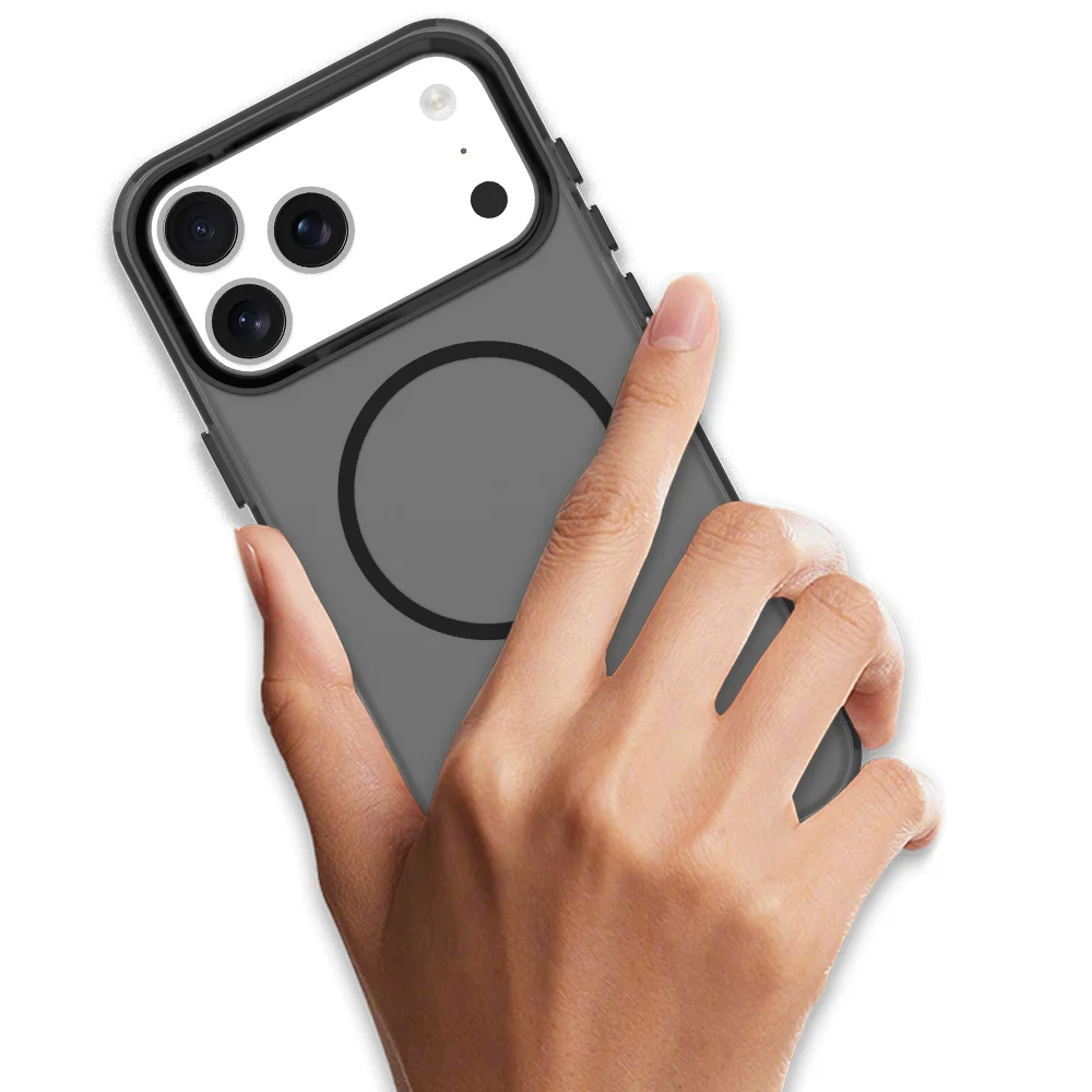 เคสโทรศัพท์แม่เหล็กโปร่งแสงสุดหรูสำหรับ iPhone 17 Pro Max 16 15 14 13 12 11 Pro Max 16 Plus ป้องกันการกระแทก