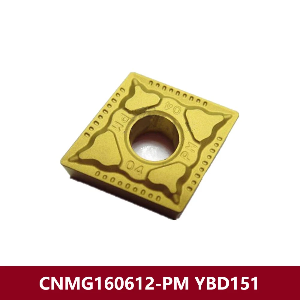 Original CNMG643-PM CNMG160612-PM YBD151 Carbide Inserts CNMG160612 CNMG 160612 PM CNC Turning Tool Holder CNMG1606 Lathe Cutter