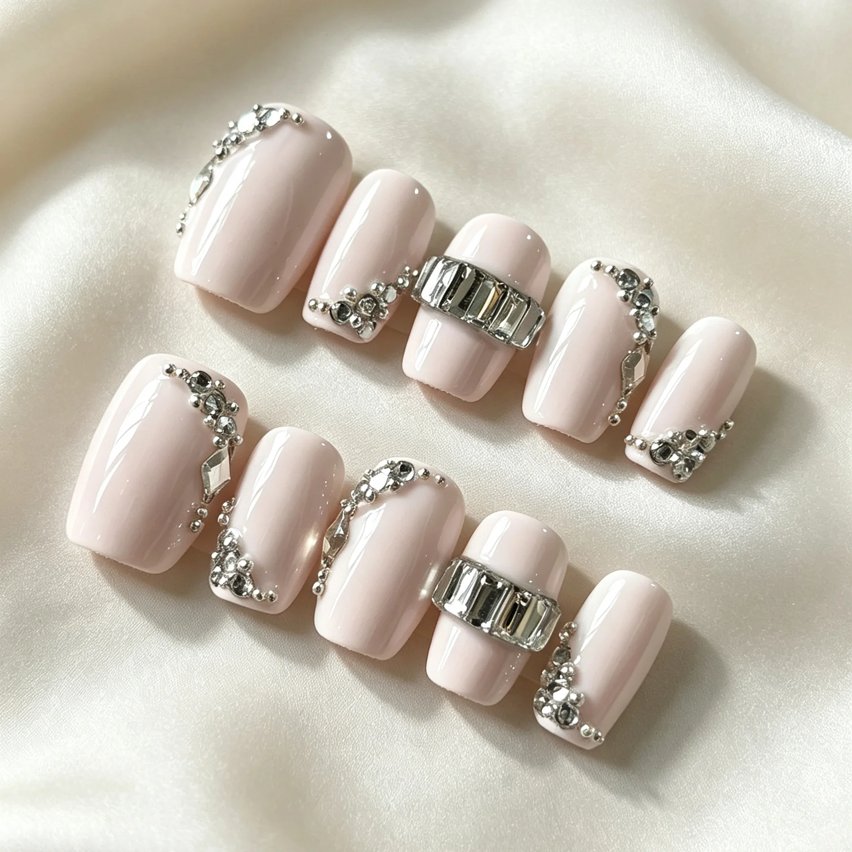 10 unhas quadradas aplicadas à - Beauty Glazed Makeup avaliação e preço