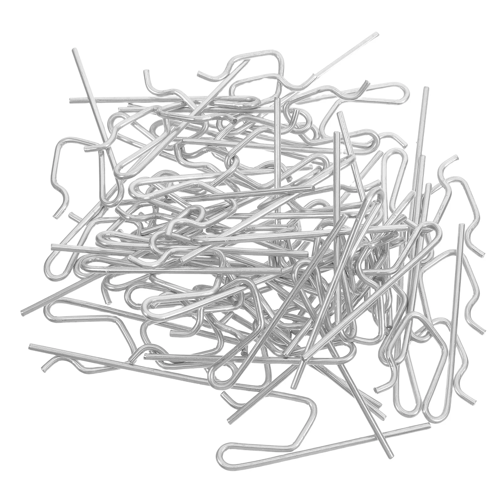 

50Pcs Metal Curtain Track Hooks Heavy Duty S-Shaped Design for Smooth Sliding Bathroom Window Decorative Accessories