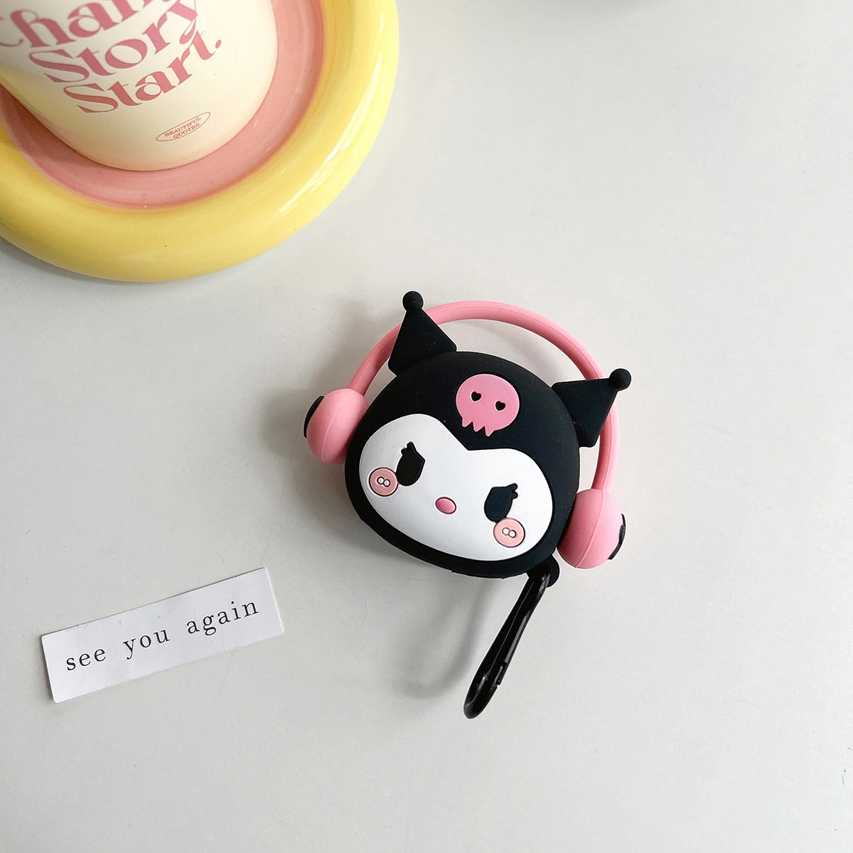 For Samsung Galaxy Buds Live 2 Pro 2 FE Case Cute Cartoon Listen Music Kuromi Silicone Earphone Case Accessories Cover