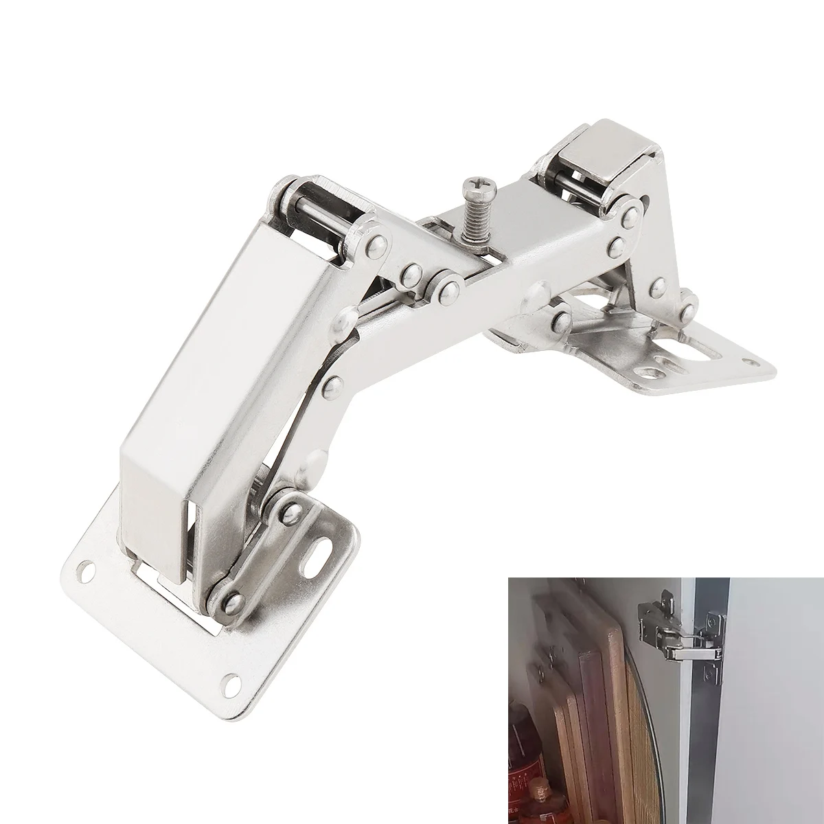 

Cabinet Hinges 170 Degree Hinges Face Frame Cabinet Hydraulic Mounting Hinges Soft Closing Dampers No Need Hole Hinge