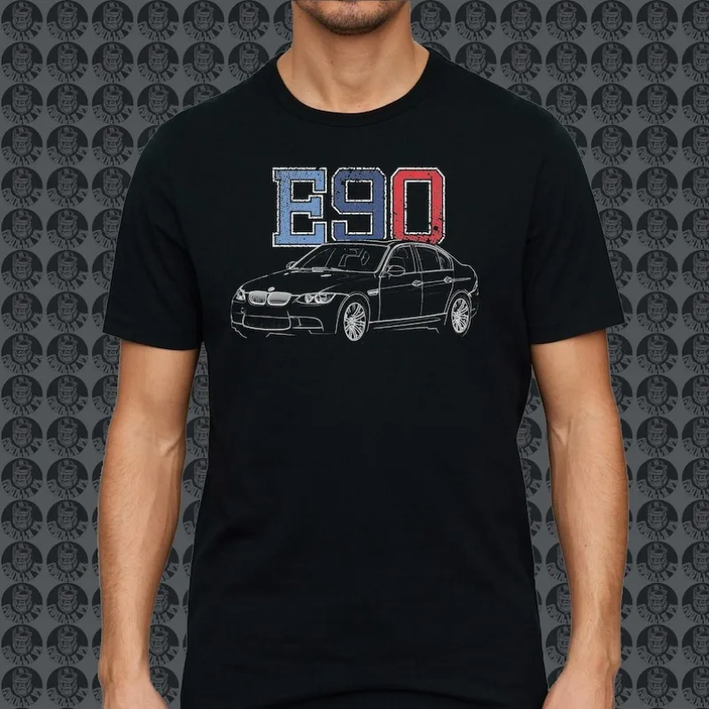 

b-BMWs E90 M3 Sedan GorillaFX Graphic style01 Design Tshirt Print