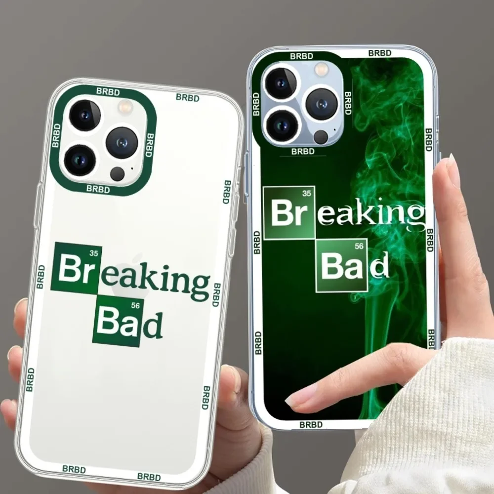 Breaking Bad Phone Case For iPhone 11 12 Mini 13 14 15 Pro Max Transparent Shell