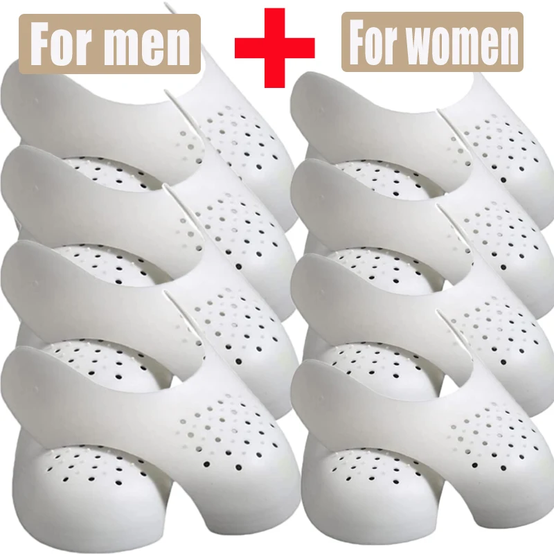 4pairs New Shoe Care Sneaker Anti Crease Toe Caps Protector Stretcher Expander Shaper Support Pad Shoes Accessories