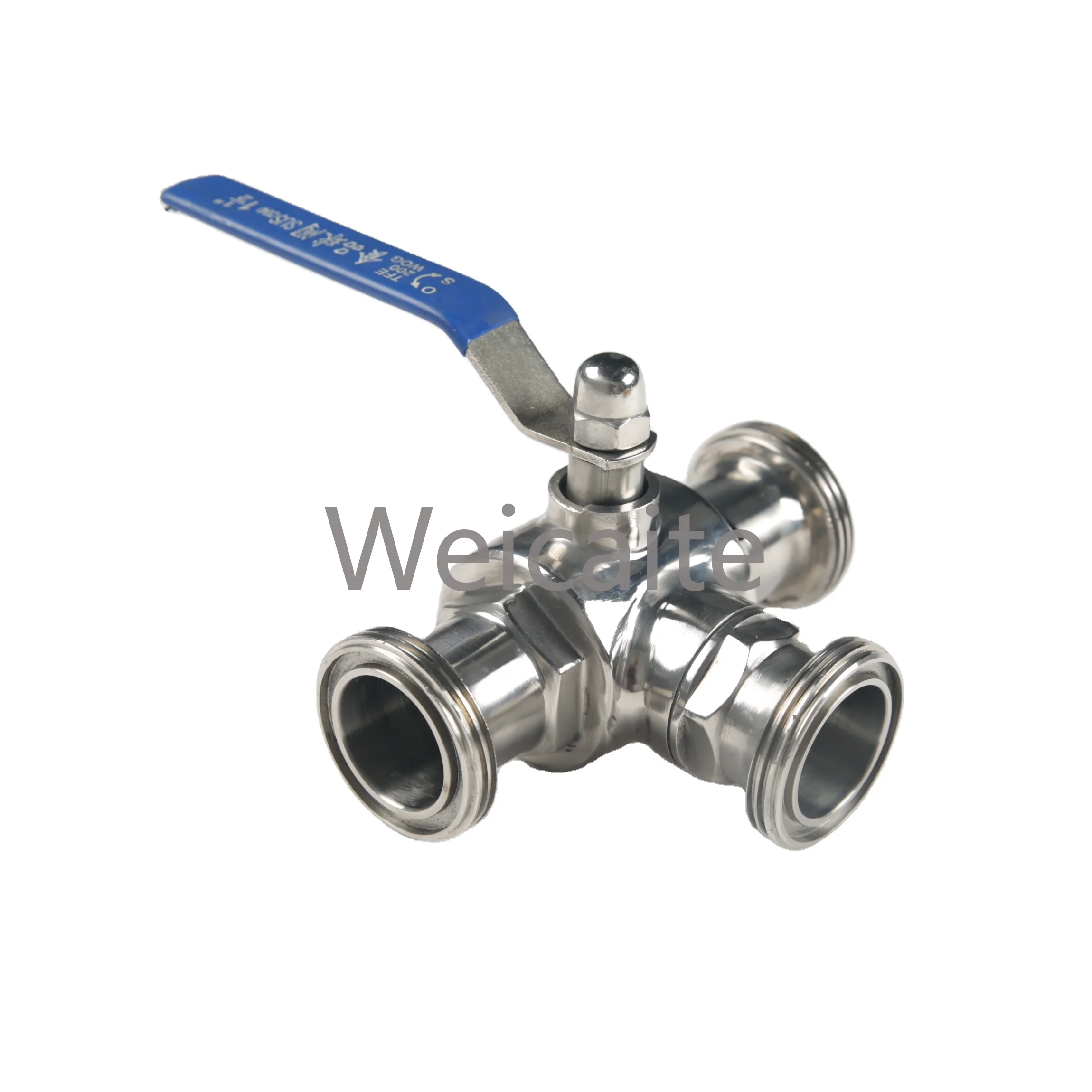 

Mechanical Valve 304 Stainless Steel Sanitary TL Type External Thread High Pressure Efficiency Three-way Ball Valve